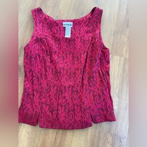 Perceptions Magenta Sleeveless Blouse